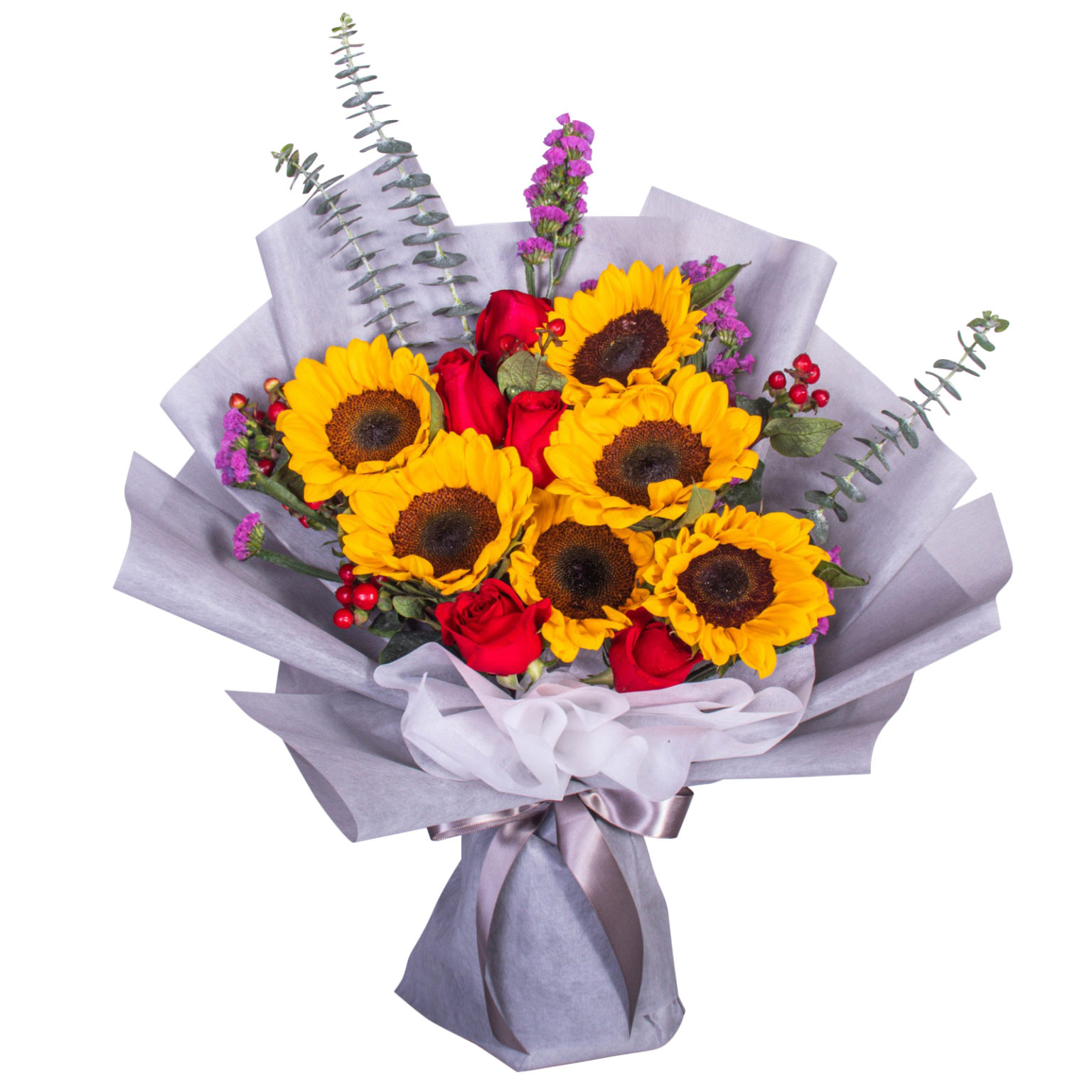 Sunflower Bouquet Hand Held Bouquets by FARM Florist Singapore