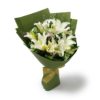 Insigne 10 white lilies by farm florist singapore
