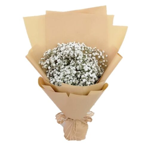 baby's breath bouquet by farm florist singapore