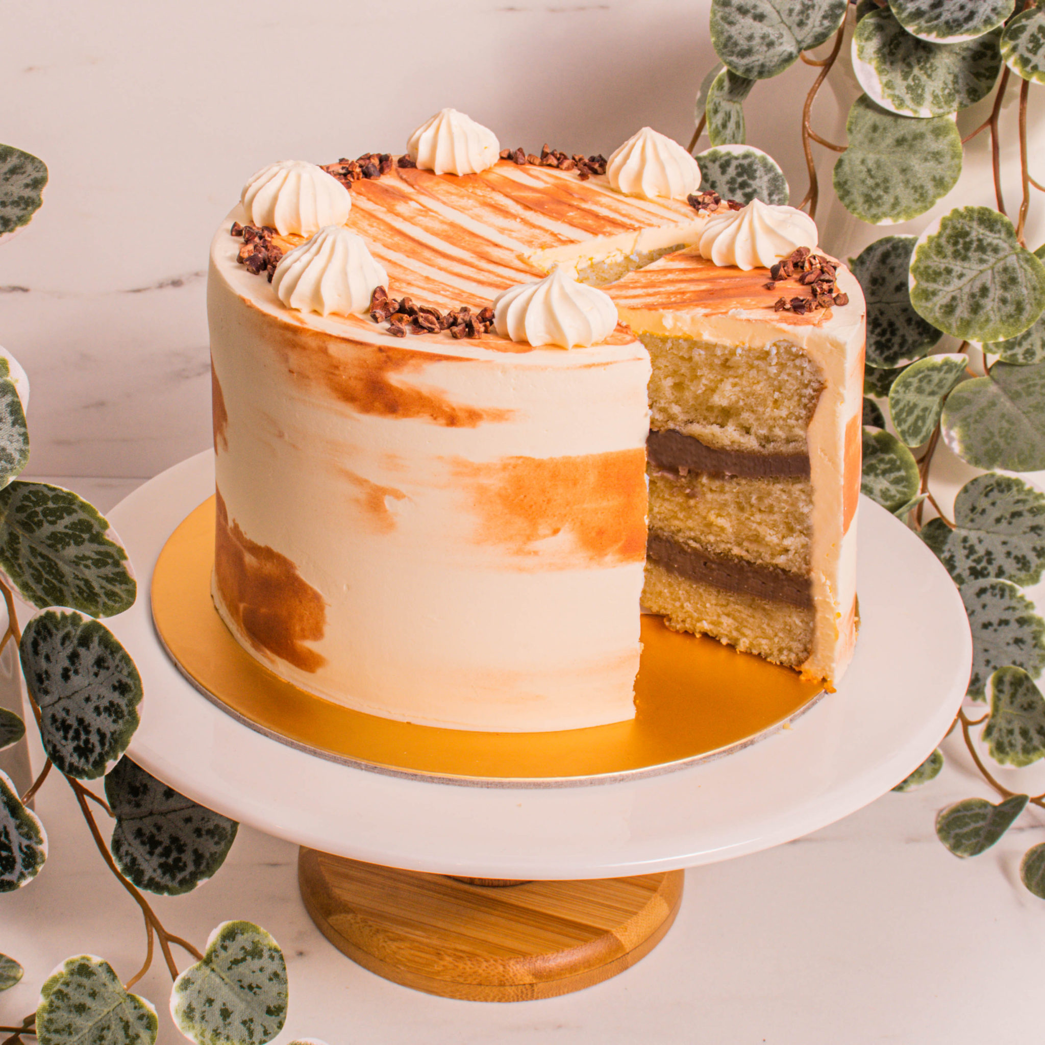 Okinawa Milk Tea with Brown Sugar Jelly Cake by FARM Florist Singapore