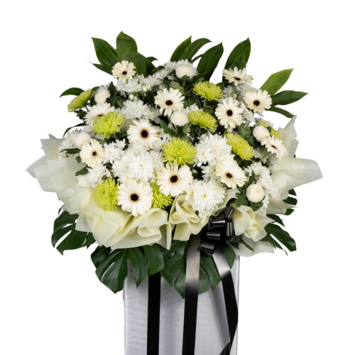 Heartfelt Condolence stand by farmflorist