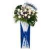 Always in my memory condolence flower stand by farmflorist
