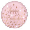 Happy Birthday Gems Print Round Shaped Balloon